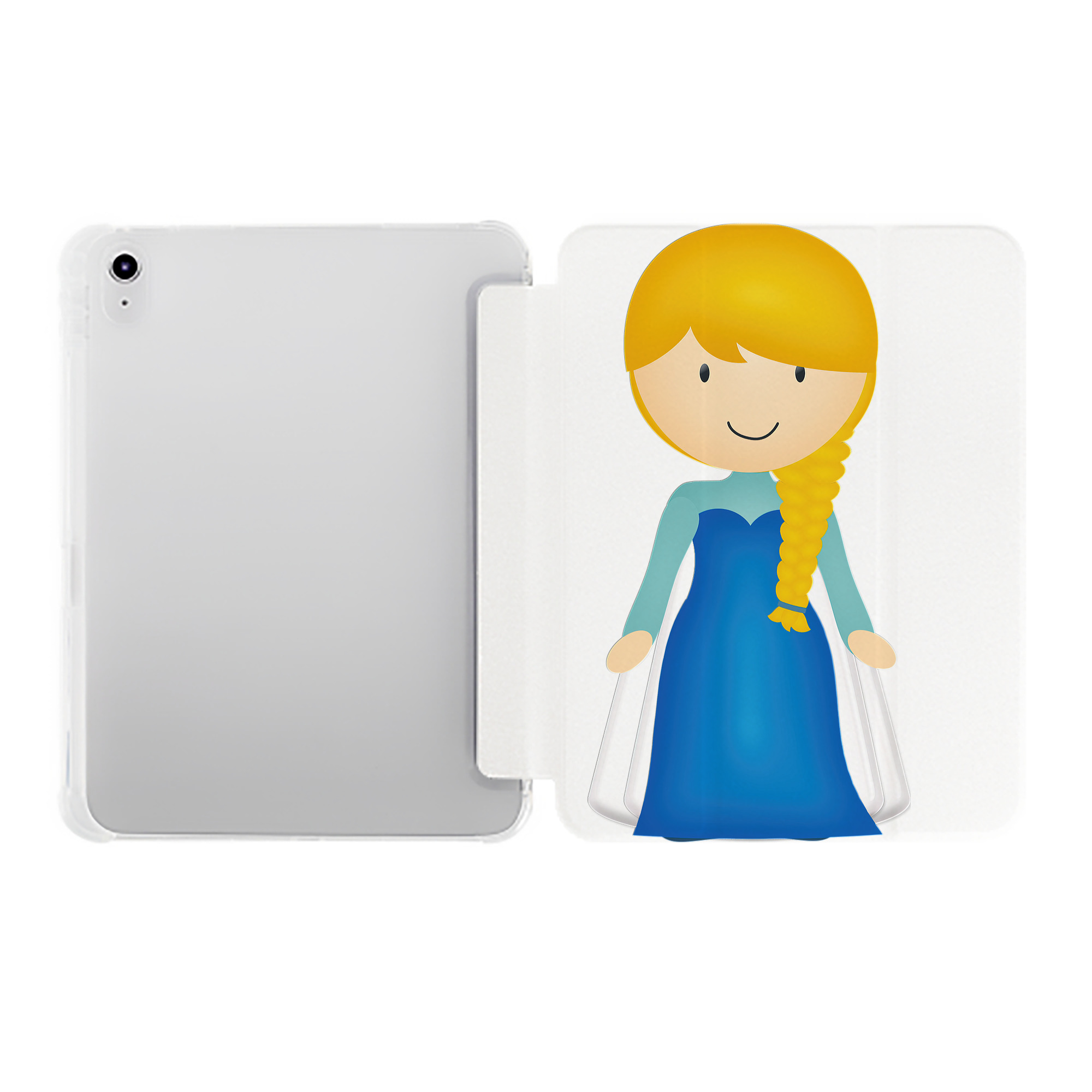 （画像用） アナと雪の女王 アンナ エルサ Frozen Anna Elsa IPad ケース ペン収納付き 三つ折りスタンド PUレザー×シリコン 対応機種9.5/10.5/10.9インチ